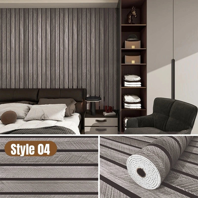 3D Wood Grain Peel & Stick Wall Panel