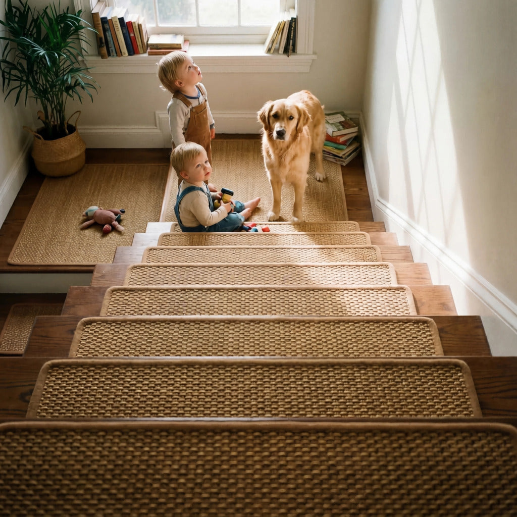 Natural Linen Stair Treads