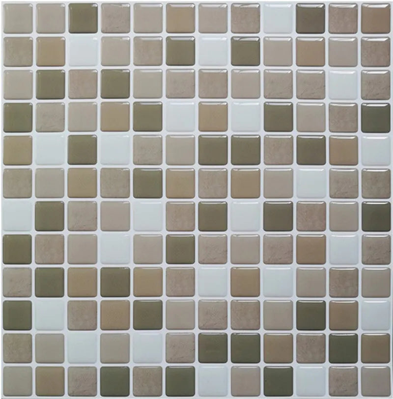 3D Mosaic Peel & Stick Wall Tiles