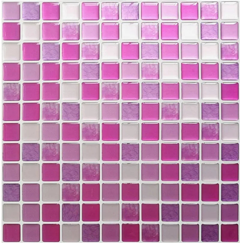 3D Mosaic Peel & Stick Wall Tiles