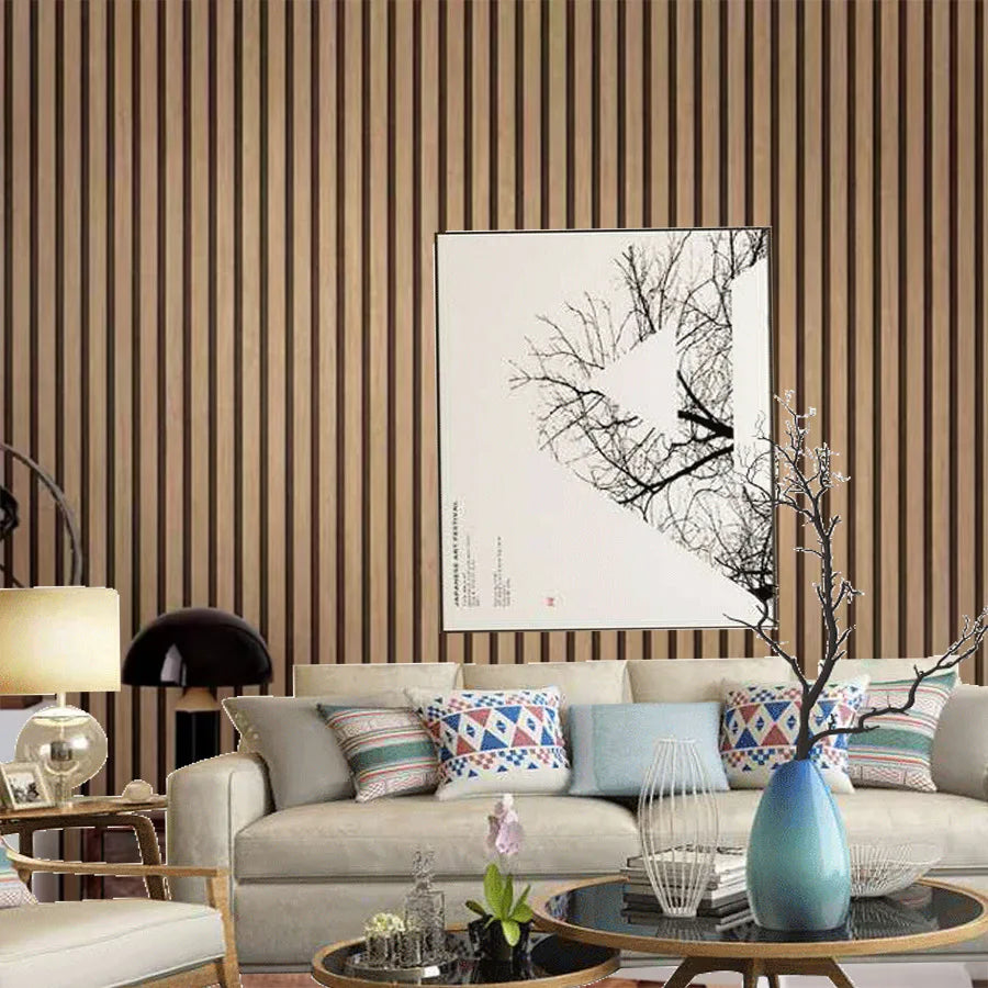 Wood Slat Peel & Stick Wall Panel