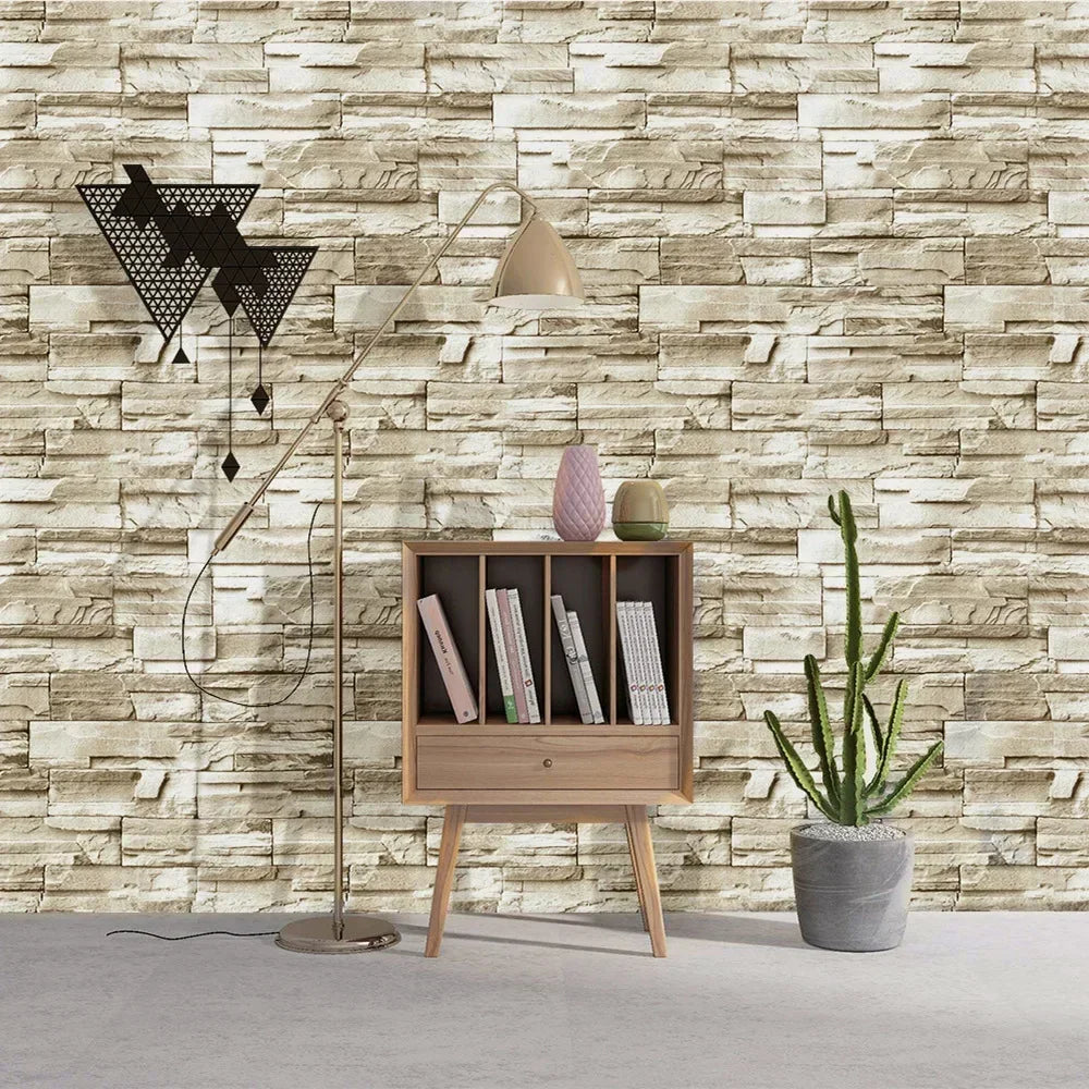 3D Faux Brick Peel & Stick Wallpaper