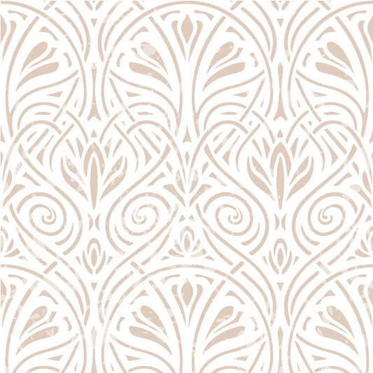 Geometric Peel & Stick Wallpaper – Boho Modern Light Brown