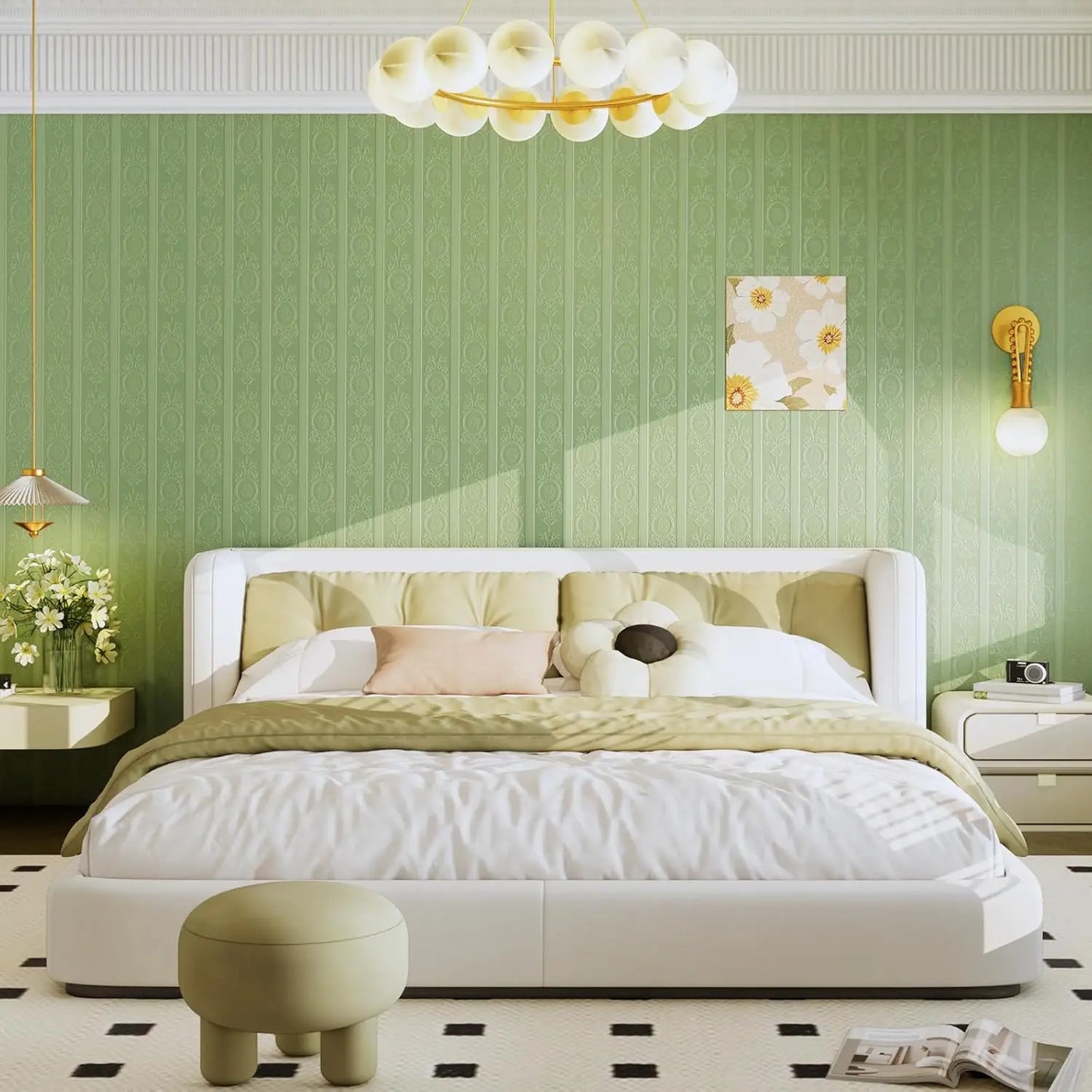 3D Damask Peel & Stick Wallpaper
