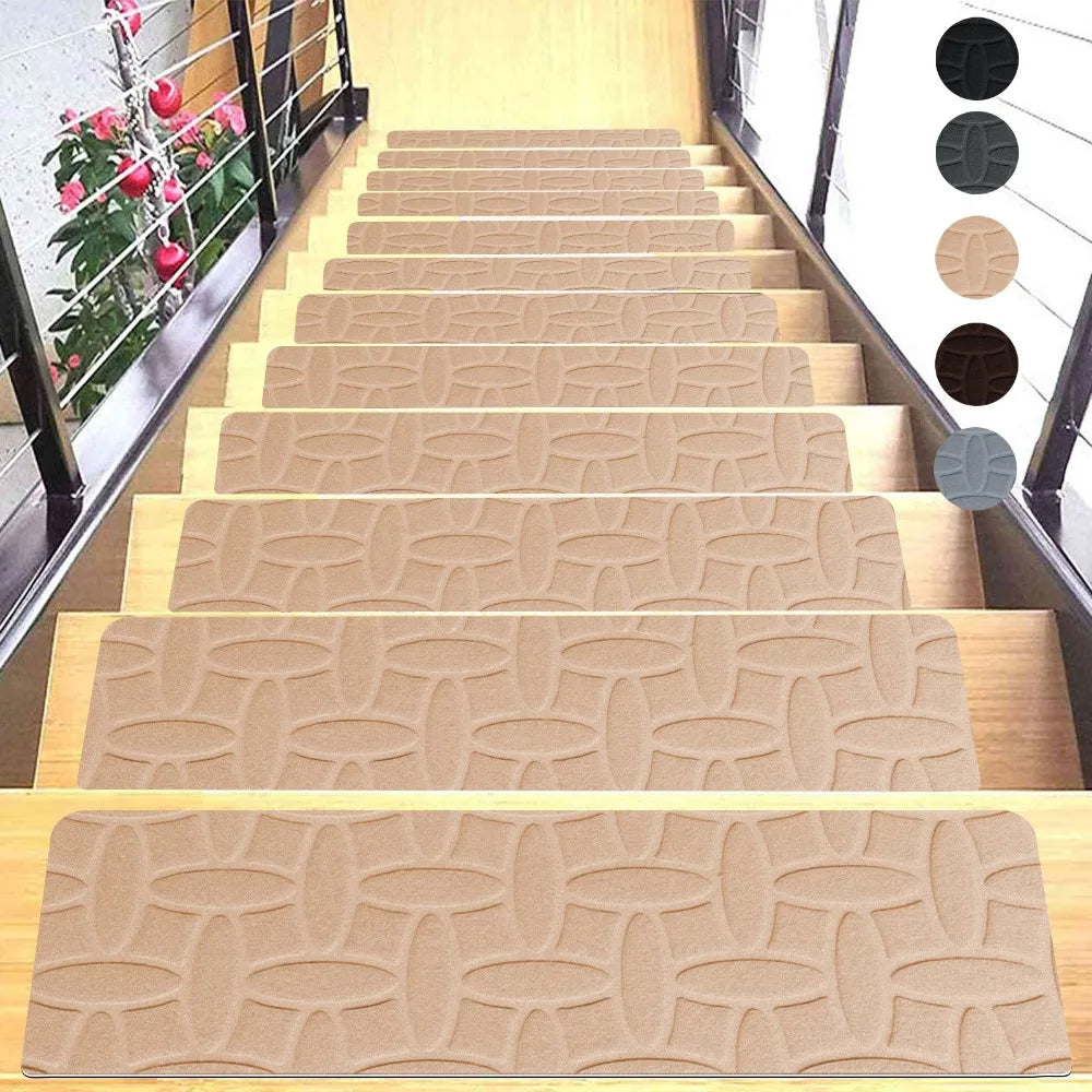 Striped Non-Slip Stair Treads