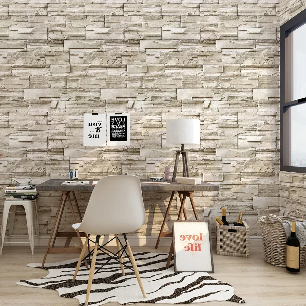 3D Faux Brick Peel & Stick Wallpaper