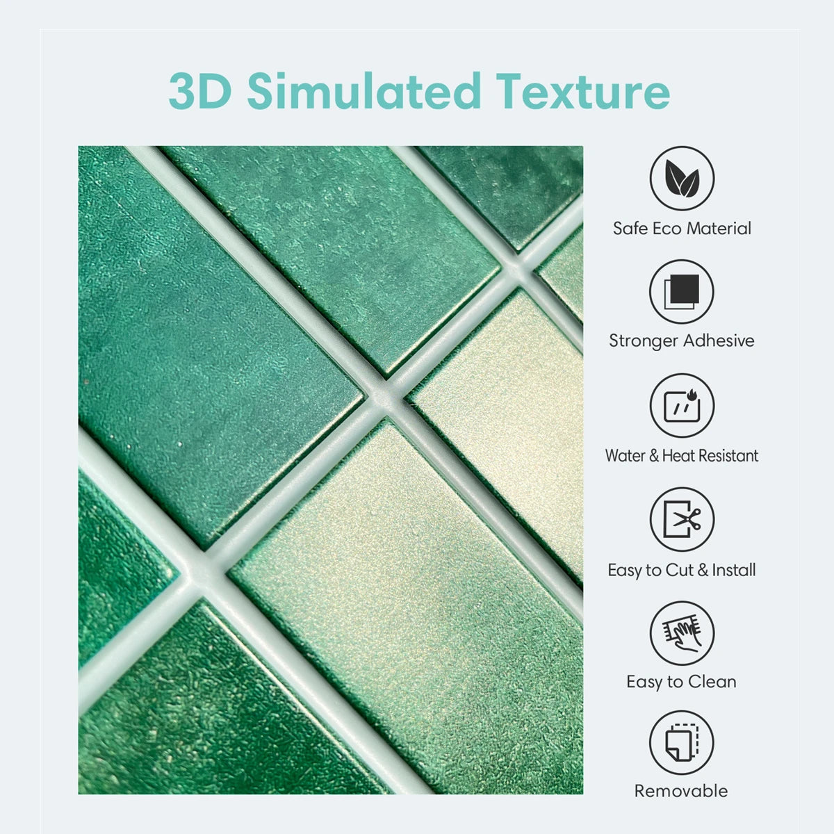 3D Peel & Stick Backsplash Panel