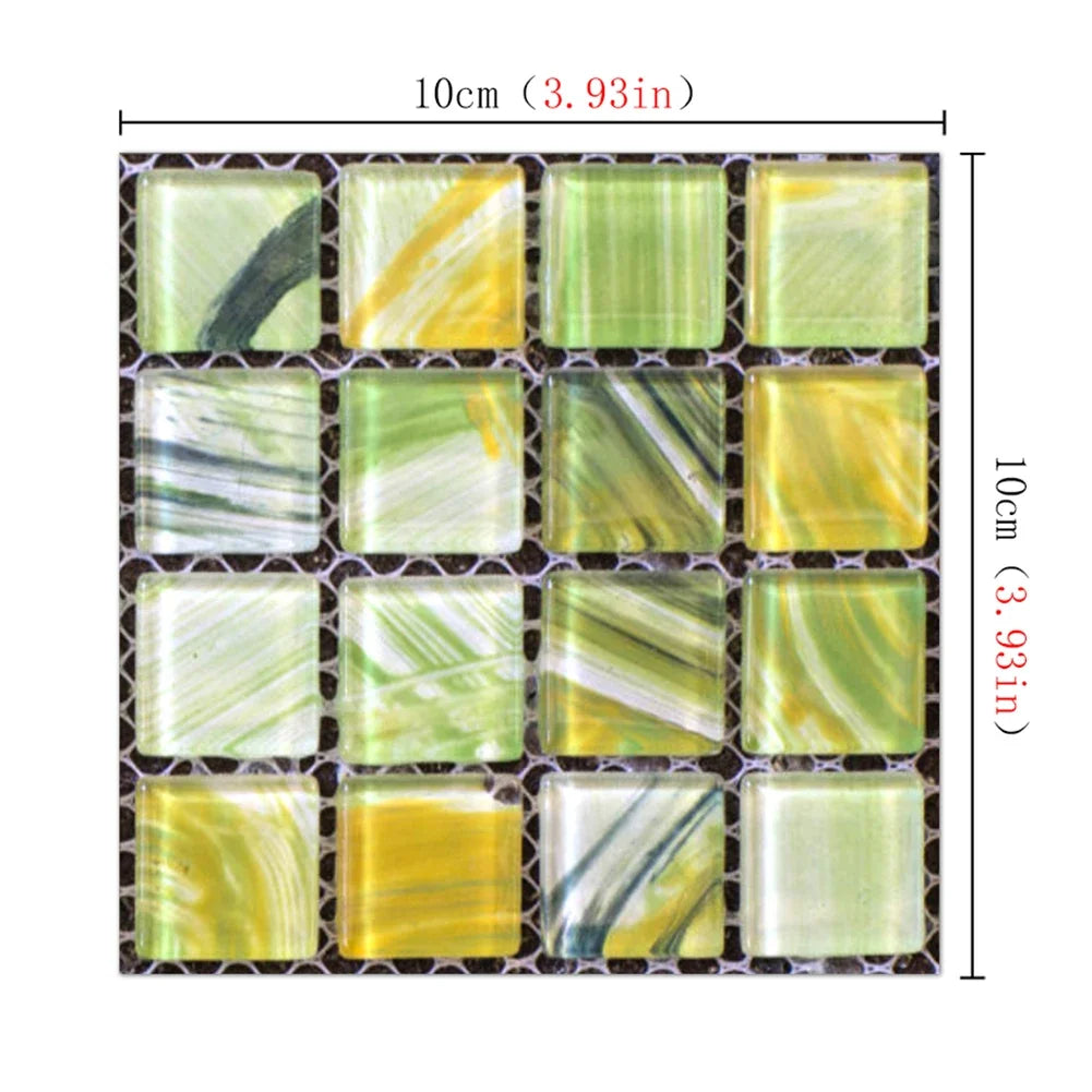 3D Mosaic Peel & Stick Wall Tiles