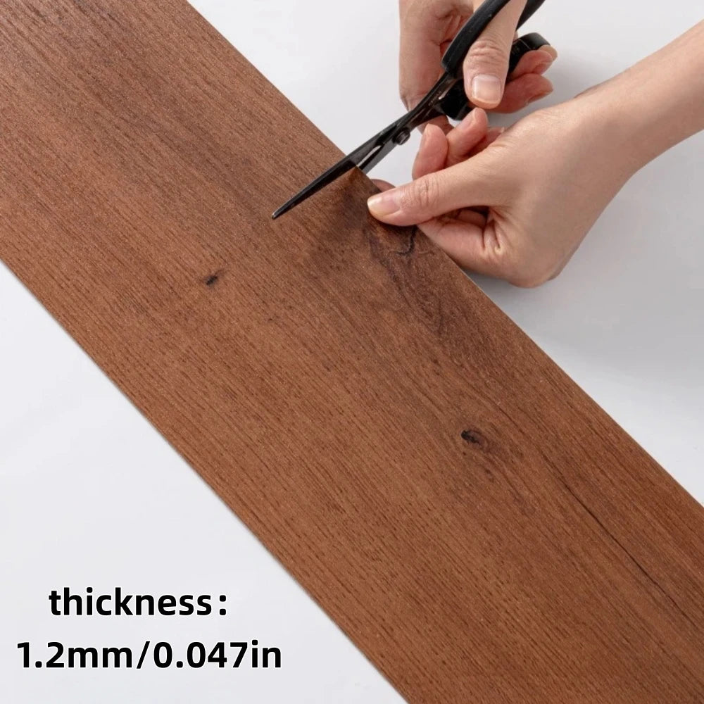 Wood Grain Peel & Stick Vinyl Floor Planks