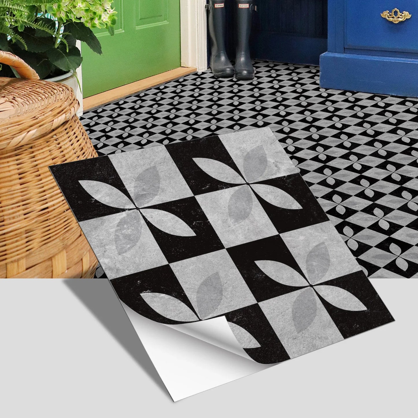 European Peel & Stick Floor Tiles