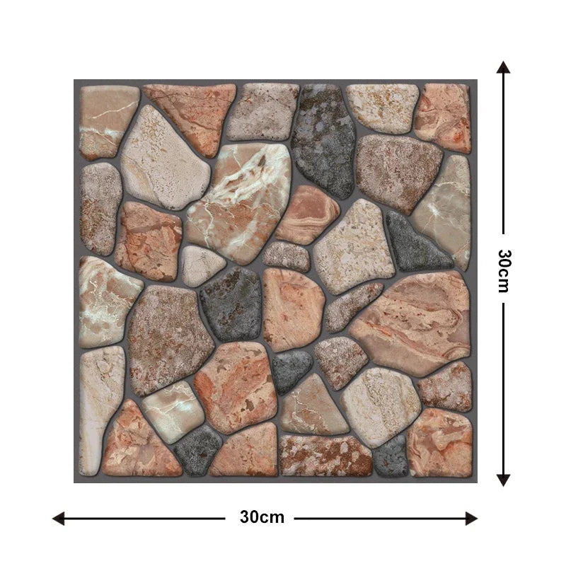 3D PVC Peel & Stick Wall Tiles