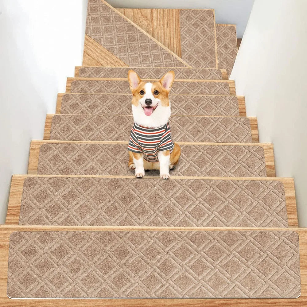 Striped Non-Slip Stair Treads