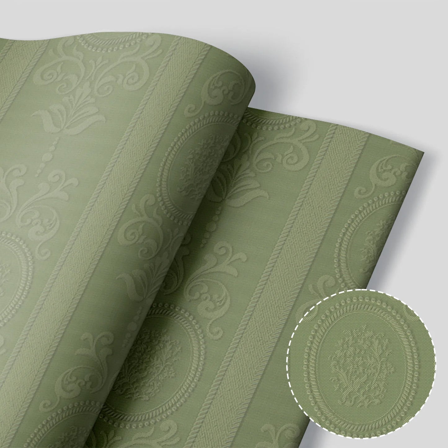 3D Damask Peel & Stick Wallpaper