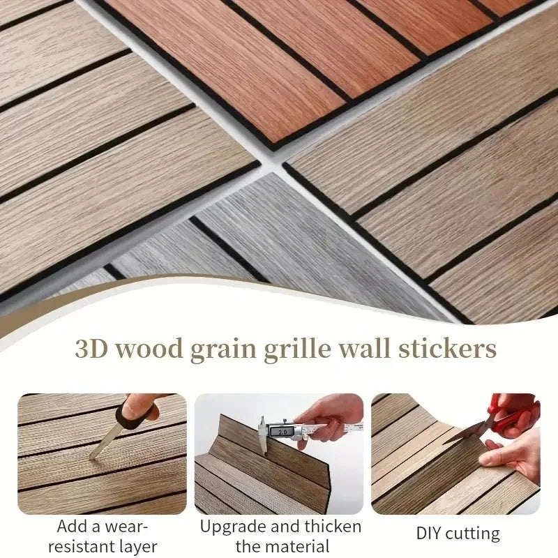 3D Wood Slat Wall Panel