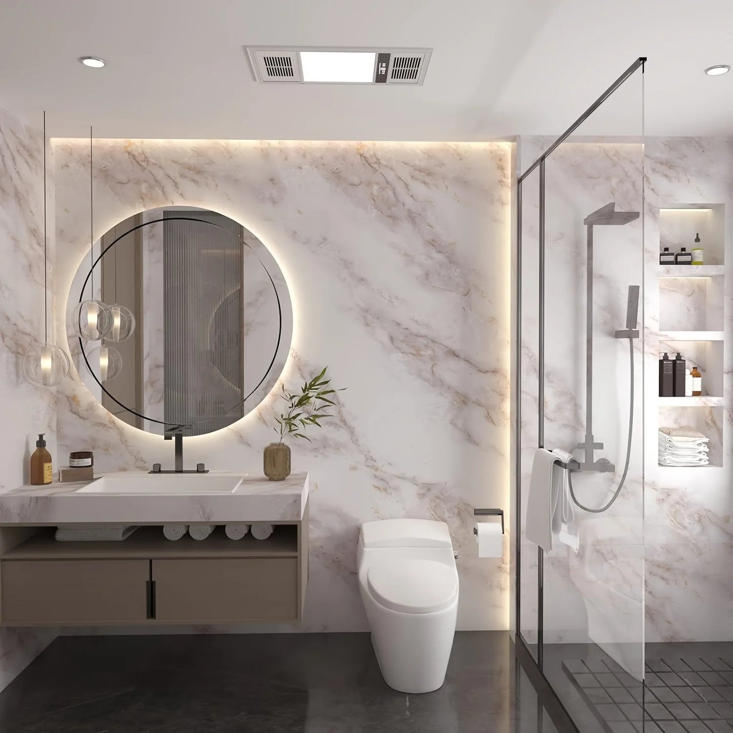 Matte Marble Countertop Wrap