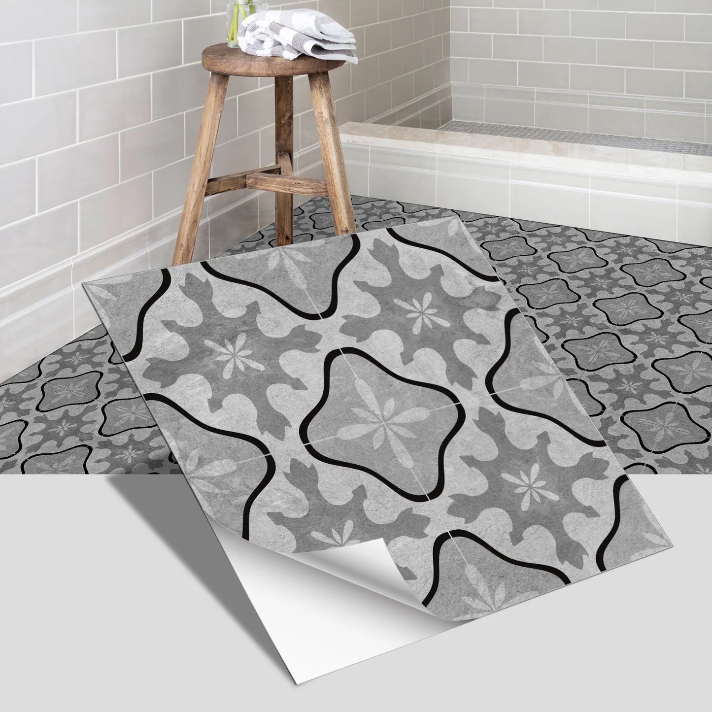 European Peel & Stick Floor Tiles