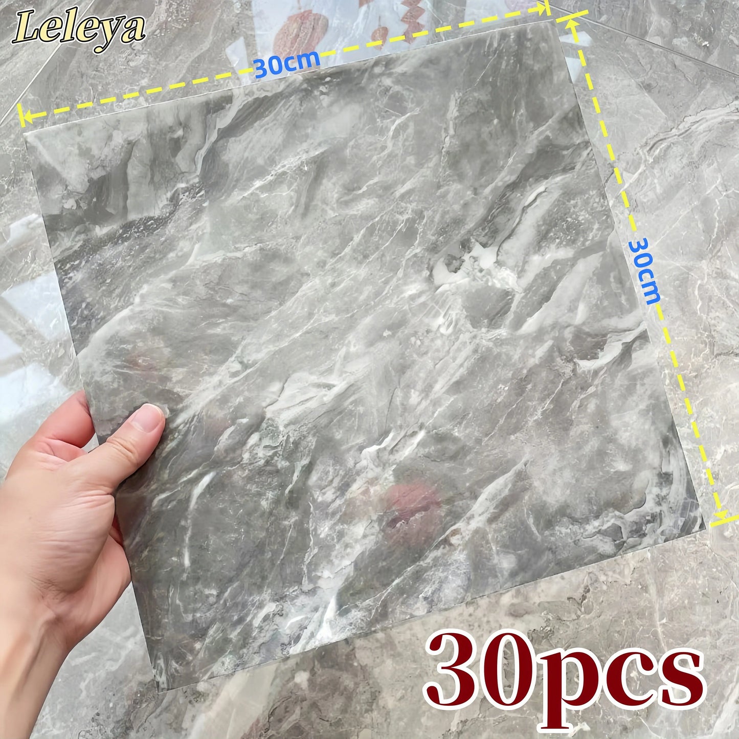 Marble Peel & Stick Floor Tiles