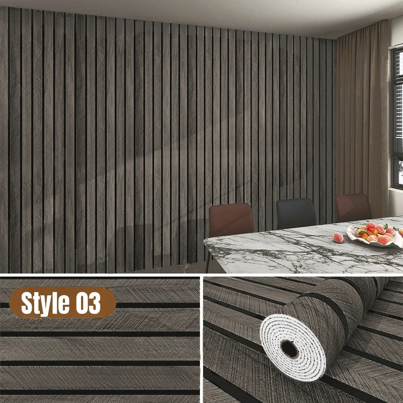3D Wood Grain Peel & Stick Wall Panel