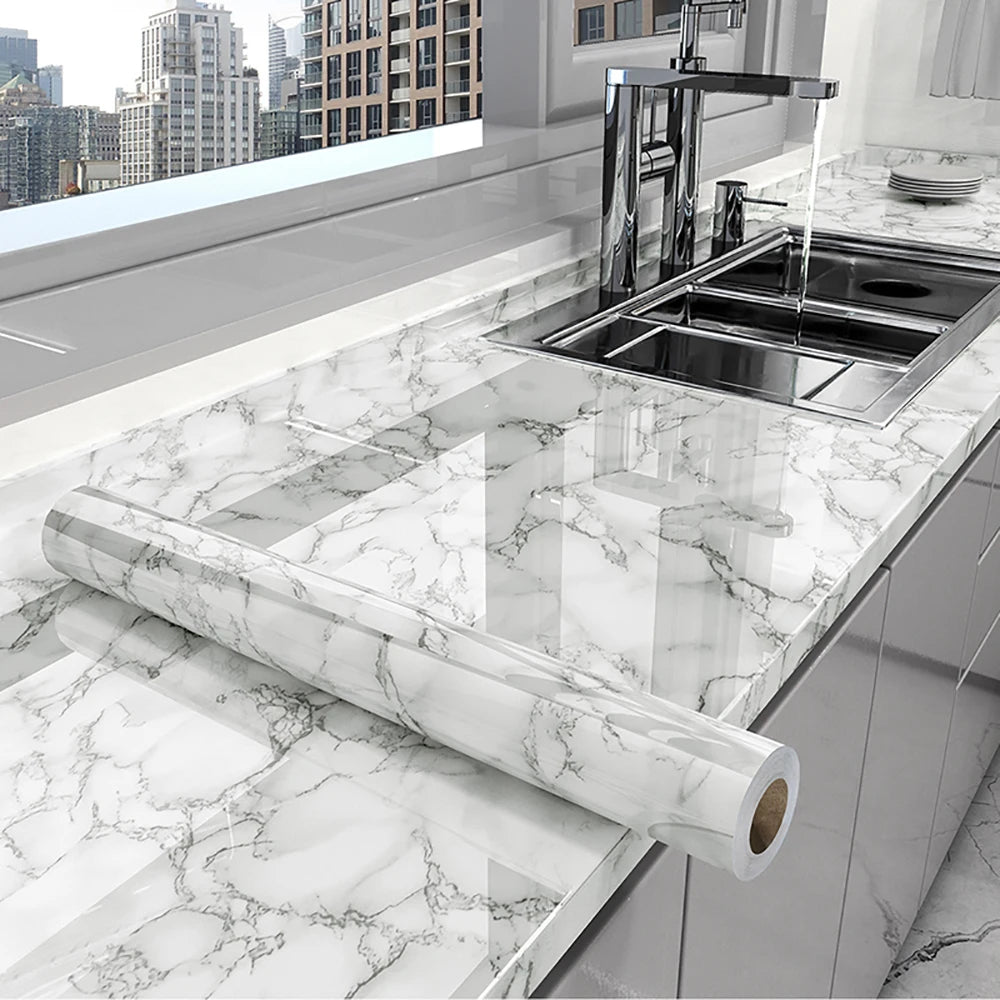 Marble Peel & Stick Countertop Film
