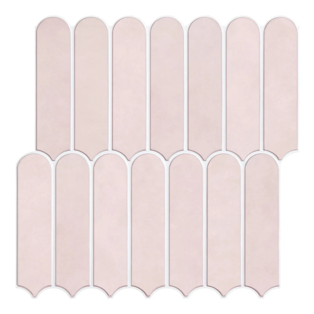 3D Pink Peel & Stick Backsplash Tile
