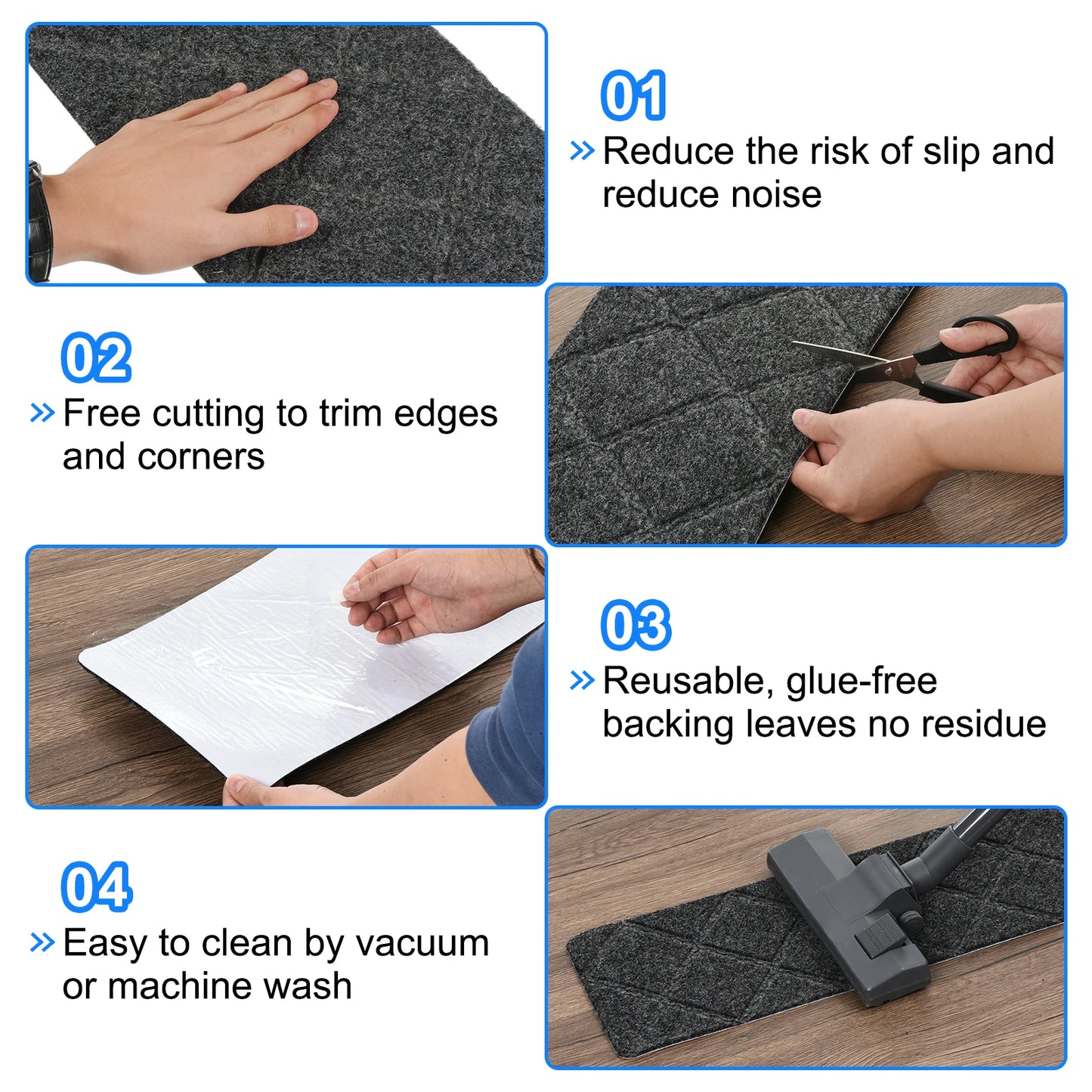Non-Slip Carpet Stair Treads
