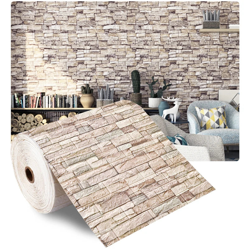 3D Faux Brick Peel & Stick Wall Panel