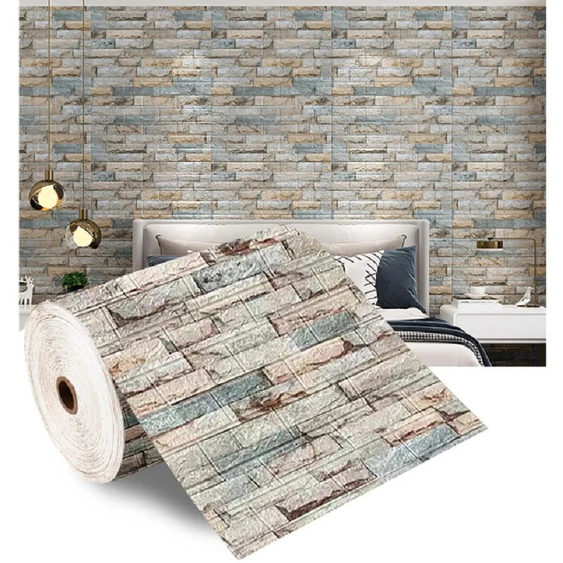 3D Faux Brick Peel & Stick Wall Panel