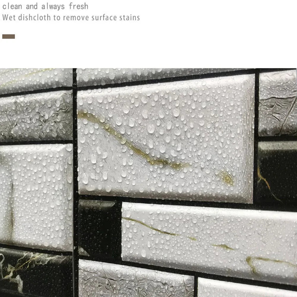 3D PVC Peel & Stick Wall Tiles