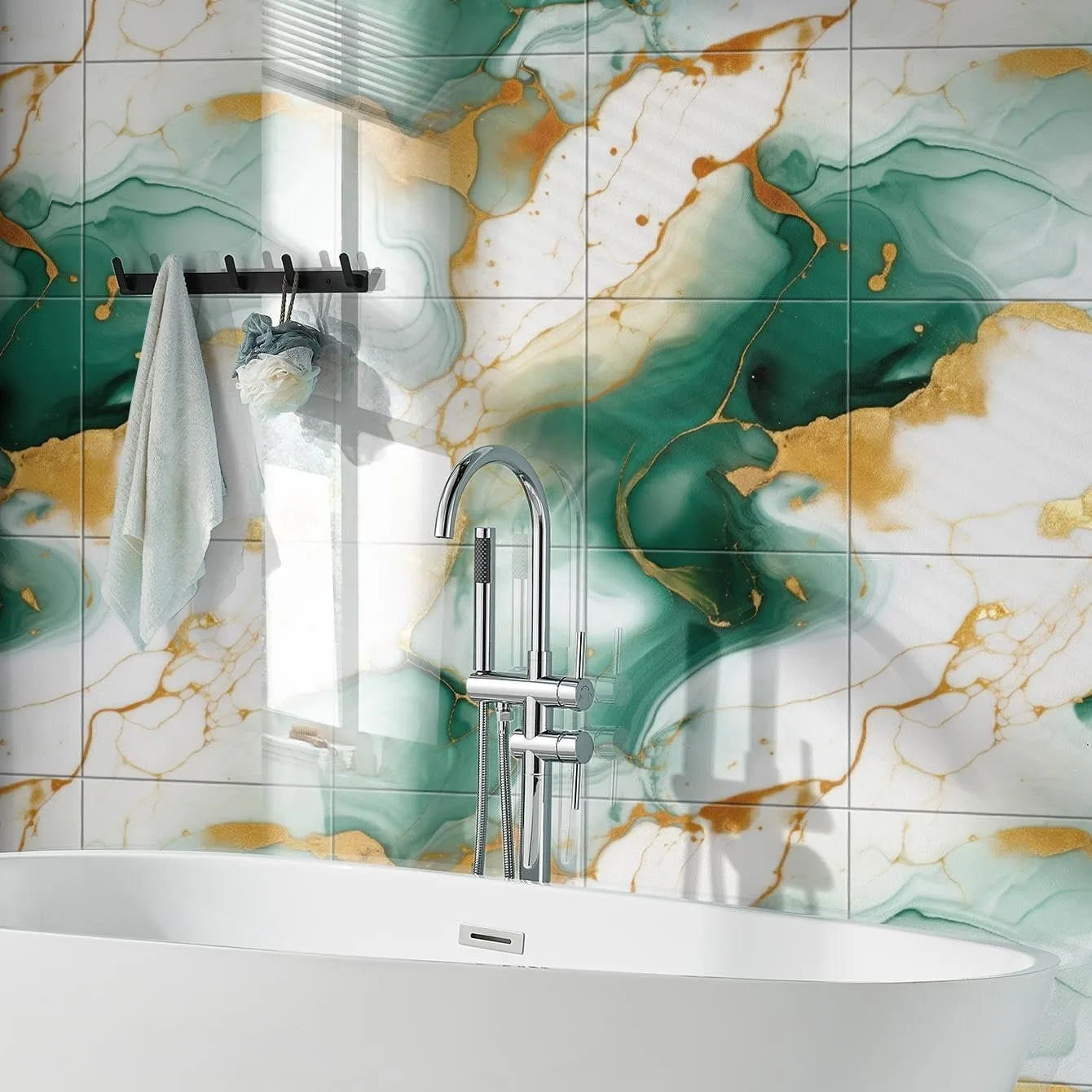 Marble Peel & Stick Vinyl Floor Tiles